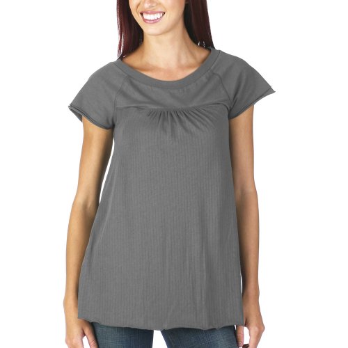 Click here to buy Juniors' Mossimo Supply Co. Flutter-Sleeve Tee - Quartz Gray.