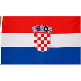 Croatia National Country Flag - 3 foot by 5 foot Polyester (New)