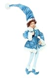 26 Winter Frost Posable Glittered Jack Frost Christmas Ornament