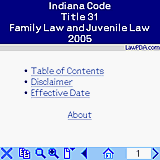 Indiana Family and Juv Law 2005 downloadable Software