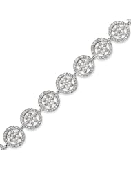 Sterling Silver CZ Bracelet - 7 Inch