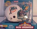 Miami Dolphins NFL Football Helmet Desk Organizer