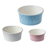 Basket Weave 8 WHITE Stoneware Bowl
