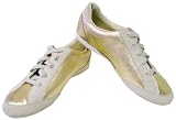 Coach Reina Metallic Gold Signature Tennis Shoes New