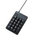 ELECOM テンキーパッド Mサイズ メンブレン ボトム ブラック TK-TCM009BK