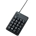 ELECOM テンキーパッド Mサイズ メンブレン ボトム ブラック TK-TCM009BK