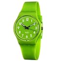 Swatch - GG204 - Classic Colour Code - Montre Mixte - Quartz Analogique - Cadran Vert - Bracelet Plastique Vert