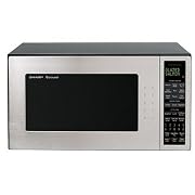 Sharp R-530ES 2-Cubic-Foot 1200-Watt Microwave, Stainless Steel and Black