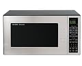 Sharp R-530ES 2-Cubic-Foot 1200-Watt Microwave, Stainless Steel and Black