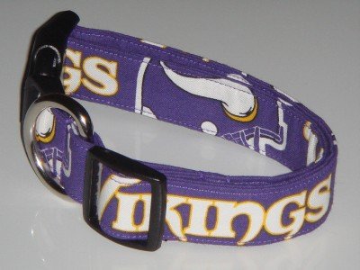 NFL Minnesota Vikings Football Dog Collar Style 1 Large 1