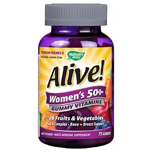 Nature's Way Alive! Women's Gummy Multi-Vitamins Chewables, 75 Count