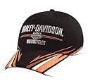 Harley-Davidson&reg; Men's Orange Tattoo Baseball Cap / Hat. Embroidered graphics. Adjustable back closure. 99426-09VM