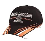 Harley-Davidson® Men's Orange Tattoo Baseball Cap / Hat. Embroidered graphics. Adjustable back closure. 99426-09VM