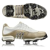 Adidas 2008 Women's Tour Metal II Golf Shoes - Running White / Metallic Silver / Dark Beige - 738054