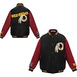 G-Iii Washington Redskins Faux Leather Jacket Size: Extra Large