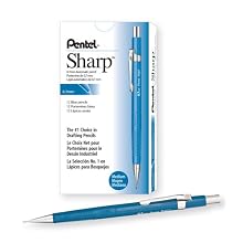 Pentel Sharp Automatic Pencil, 0.7mm Lead Size, Blue Barrel, Box of 12 (P207C)