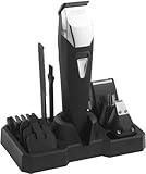 IMAGE OF Wahl 9860-700 Groomsman Pro All-in-one Rechargeable Grooming Kit, Black/silver