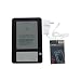 iShoppingdeals - Black Soft Silicone Skin Case Cover + Travel AC Wall Charger + Screen Protector for Amazon Kindle 2 (2nd Generation) 3G WiFi Wireless Reader