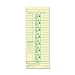 TOPS Time Cards, 3.5 x 9 Inch, Green Ink Front, Weekly Format, 100-Pack, Manila (12523)