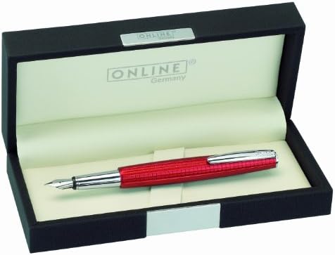 Online Business Line - Selection - Red Fountain Pen with Medium Nib
