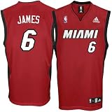 adidas LeBron James Miami Heat Replica Jersey-Red