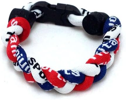 Titanium Bracelet (Red/White/Navy, 8 inch)