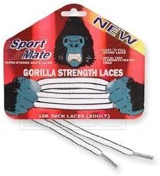 Gorilla Strength Laces - 108 inches - WHITE