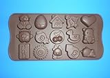 Picture Cute fashion 6 Silicone Chocolate Mold Cake Craft Candy Baking molds