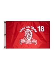 2004 U.S. Open (Shinnecock Red) Golf Pin Flag - Reteif Goosen Champion