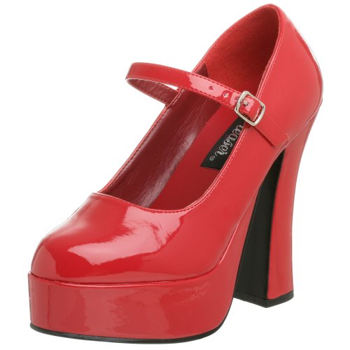 Pleaser High Heels Dolly-50 Rot Pat Größe US 9 / EU 39/40