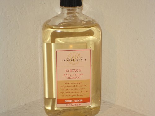 Bath & Body Works Aromatherapy Body & Shine Shampoo - Energy Blend Orange Ginger - 16 Fl. Oz.
