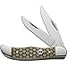 Case Knives 7094 Image XX HEXX Series - TH62165SS Pattern Hunter Pocket Knife with Smooth Antique Bone Handles