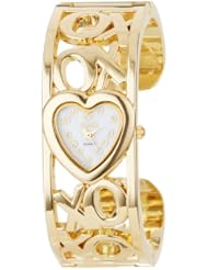 XOXO Womens XO1091 Mother-of-Pearl Dial Gold-tone Bangle Watch