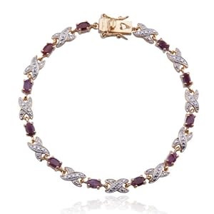 0 22 Carat Genuine Yellow Diamond Silver Bracelet