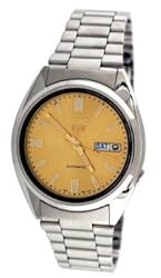 Men's Seiko 5 Automatic Dress Watch Gold Dial