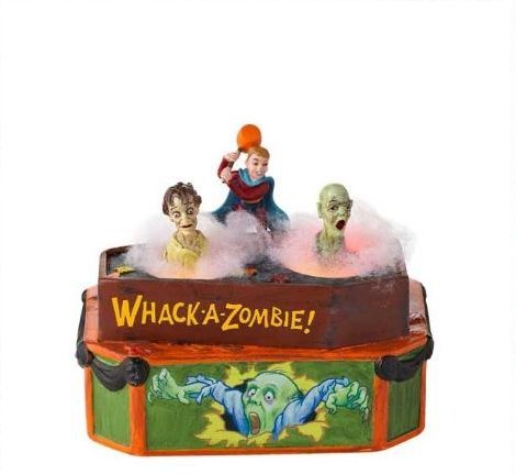 Dept 56 Halloween Village Whack A Zombie Animated 2012