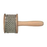 Cabasa, Medium Wooden with Metal Beads