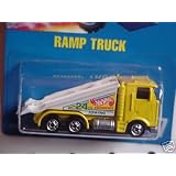 Mattel Hot Wheels 1991 1:64 Scale Yellow Ramp Tow Truck Die Cast Car Collector #187 by Mattel