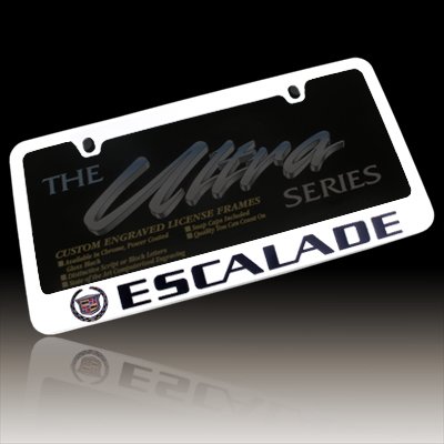 Cadillac Escalade Metal Chrome License Frame