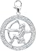 Jewelry : 14k Gold Diamond Sagittarius Zodiac Charm (1/10 cttw)
