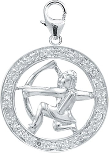 Buy 14k Gold Diamond Sagittarius Zodiac Charm (1 10 cttw) by Amazon.com Collection