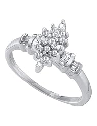 0.15CT DIAMOND CLUSTER RING