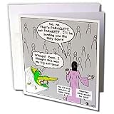 Rich Diesslins Funny Cartoon Gospel Cartoons - Holy Spirit - Paraclete - Greeting Cards-12 Greeting Cards with envelopes