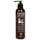 Dr. Bronners & Sun Dogs Magic Organic Lotion for Hands & Body, Orange Lavender, 8-Ounce Pump Bottles (Pack of 2)