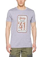 Jeep Camiseta Manga Corta O100527 (Gris Claro)