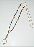 Blue Topaz Beaded Lanyard lan023 41TD3ep8sTL. SL160 Blue Topaz Beaded Lanyard lan023