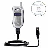 USB Sync Charge Cable for Motorola V500 with Bastens Help CD