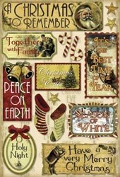 Karen Foster Vintage Christmas Cardstock Stickers 5.5″X9-Holy Night; 6 Items/Order