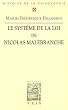 Le syst�me de la loi de Nicolas Malebranche