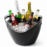 Bar Craft Black Acrylic Drinks Pail / Cooler